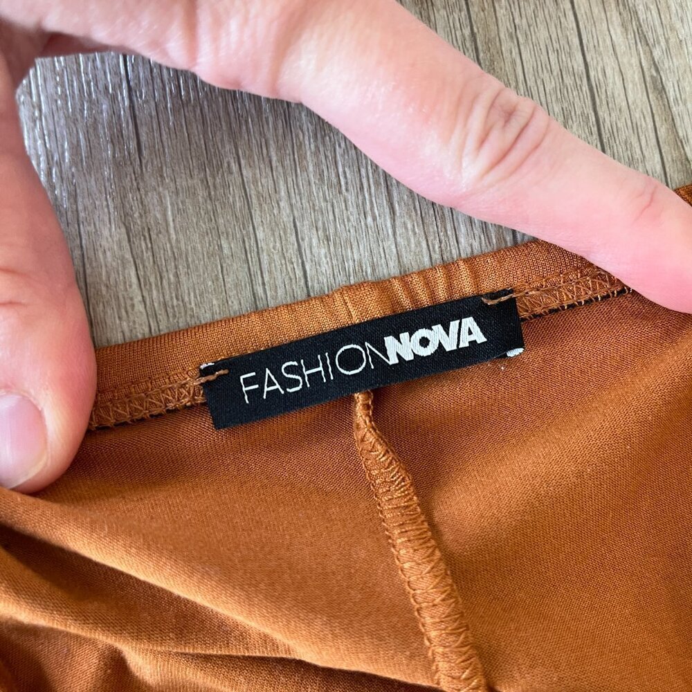 Womens Fashion Nova Orange Jumpsuit - L - Picture 7 of 7